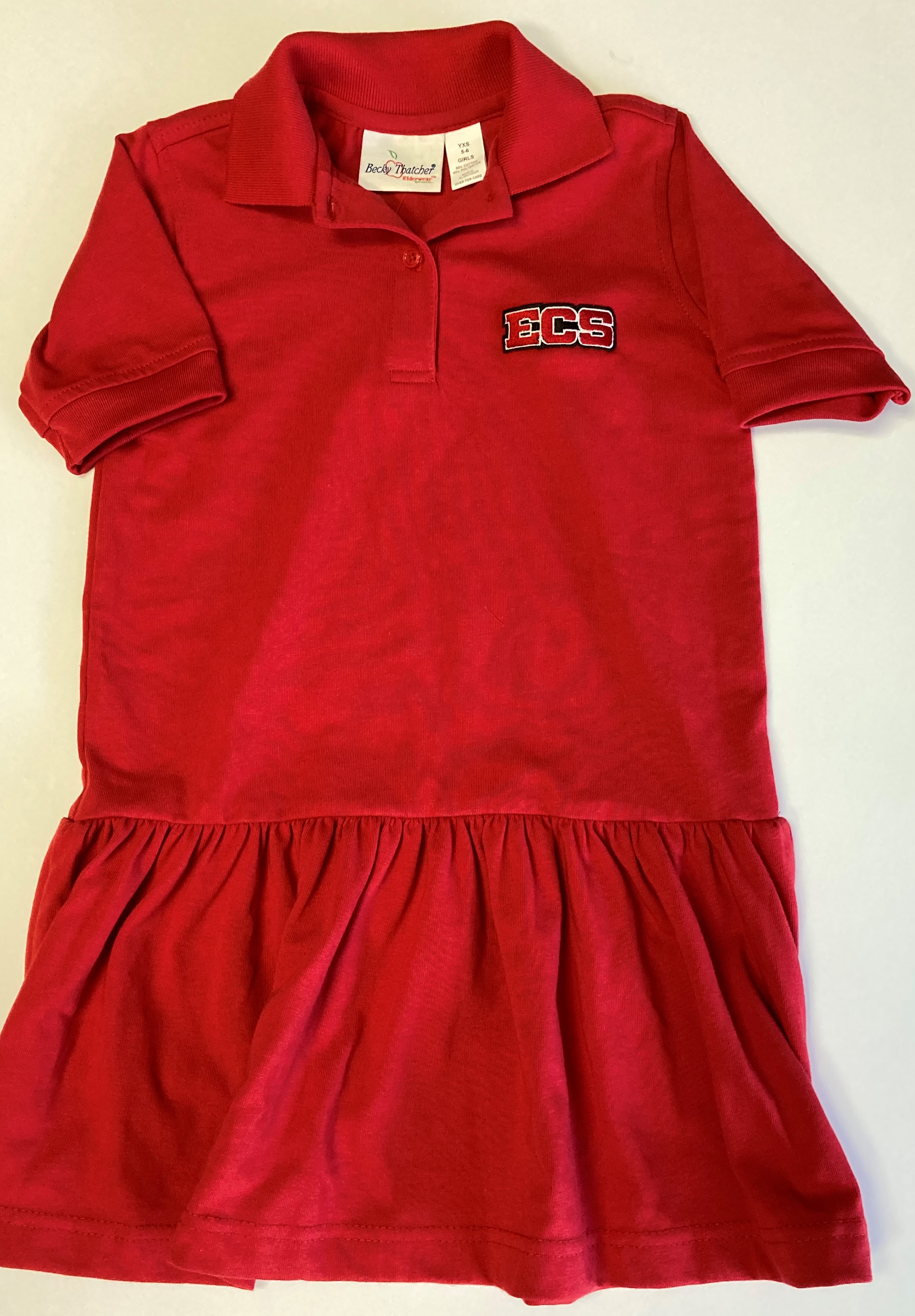 ECS Drop Waist Polo Dress(Pre K-2nd grade)